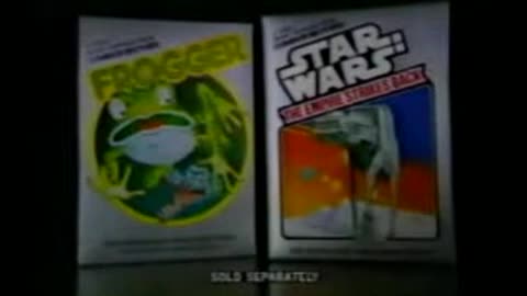 Star Wars The Empire Strikes Back & Frogger Atari 2600 TV Commercial from Parker Bros 1982 Version 1