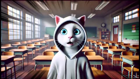 Alone Kitten Chased By Chucky Ghost👻😻