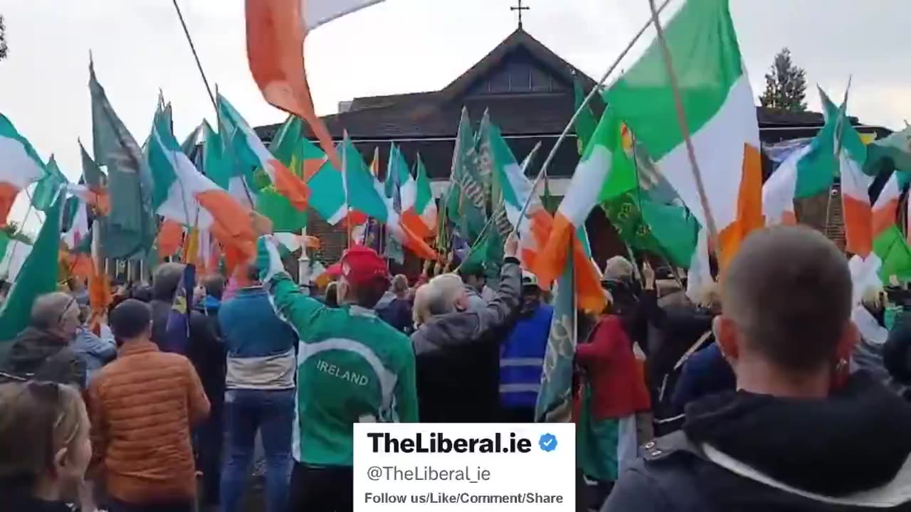 Ardee Irish people are protesting across the country against mass immigration