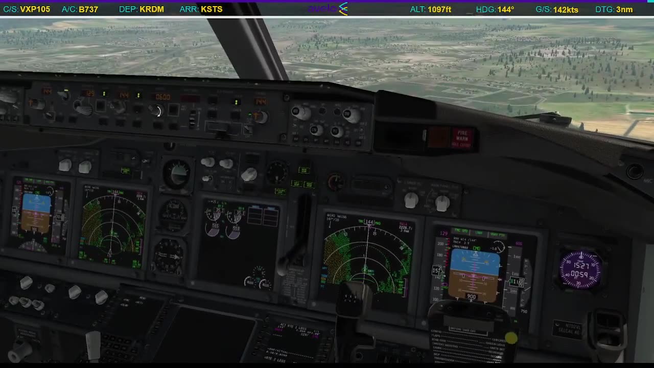 Landing in Santa Rosa (KSTS)
