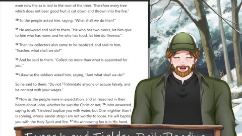 Forest and Fields Daily reading: Luke 3