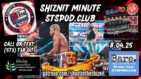 SHIZNIT MINUTE 8.04.25-BT talks MONDAY NIGHT RAW!