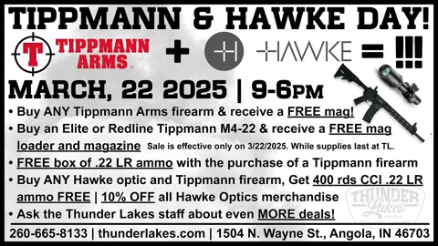 Thunder Lakes Tippmann & Hawke Day | 3/22/25