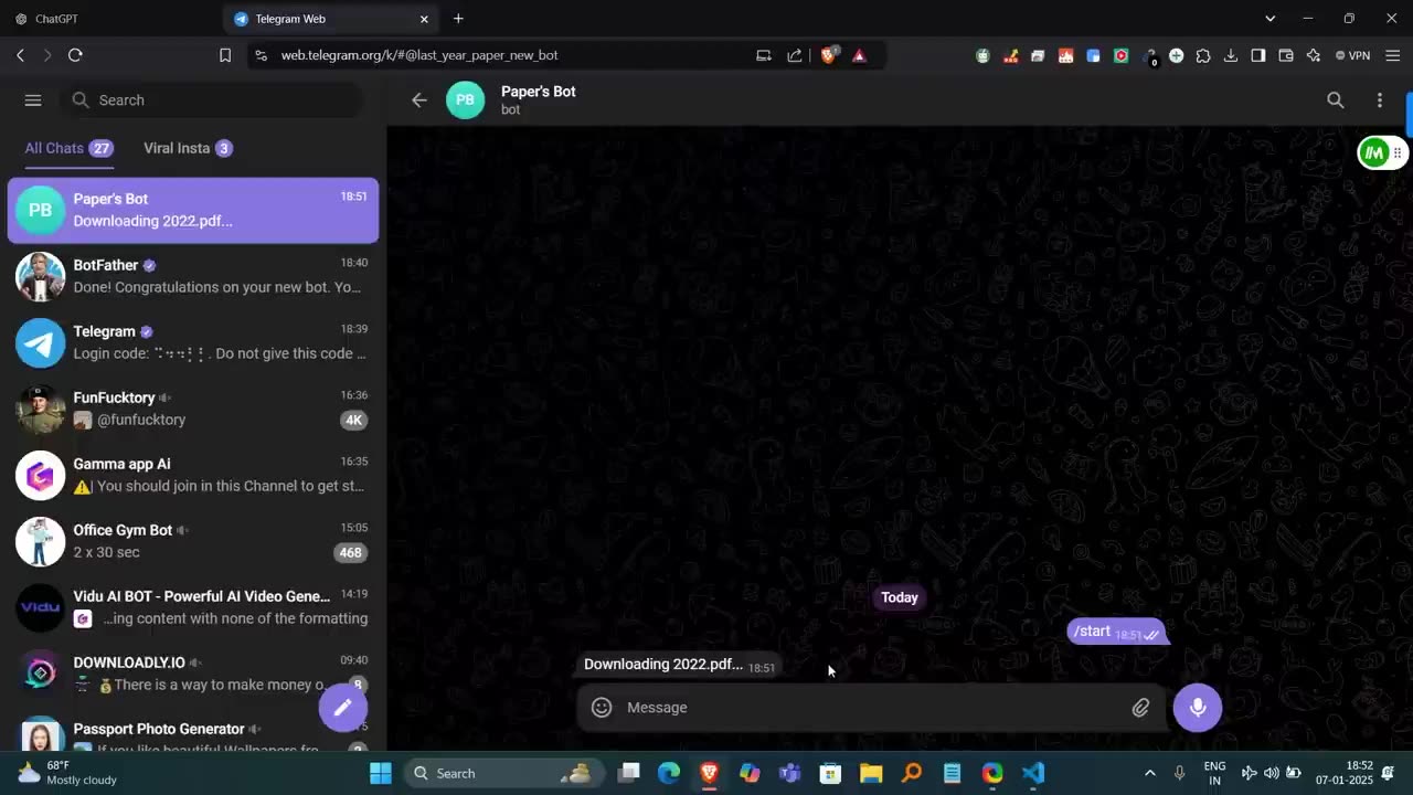 Create a Telegram Bot With ChatGPT - Earn Money Using Telegram Bot✅
