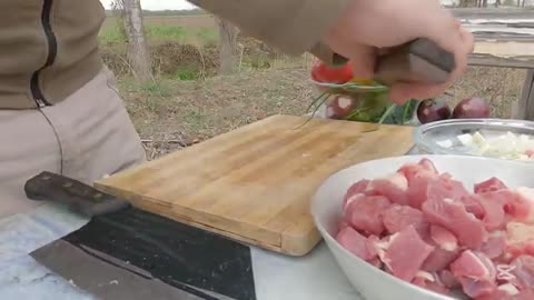 Cooking Kavurma.Wood-Fired Lamb Sauté – Turkish Style