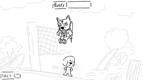 A traitor at sea, rusty taunting lacy In work