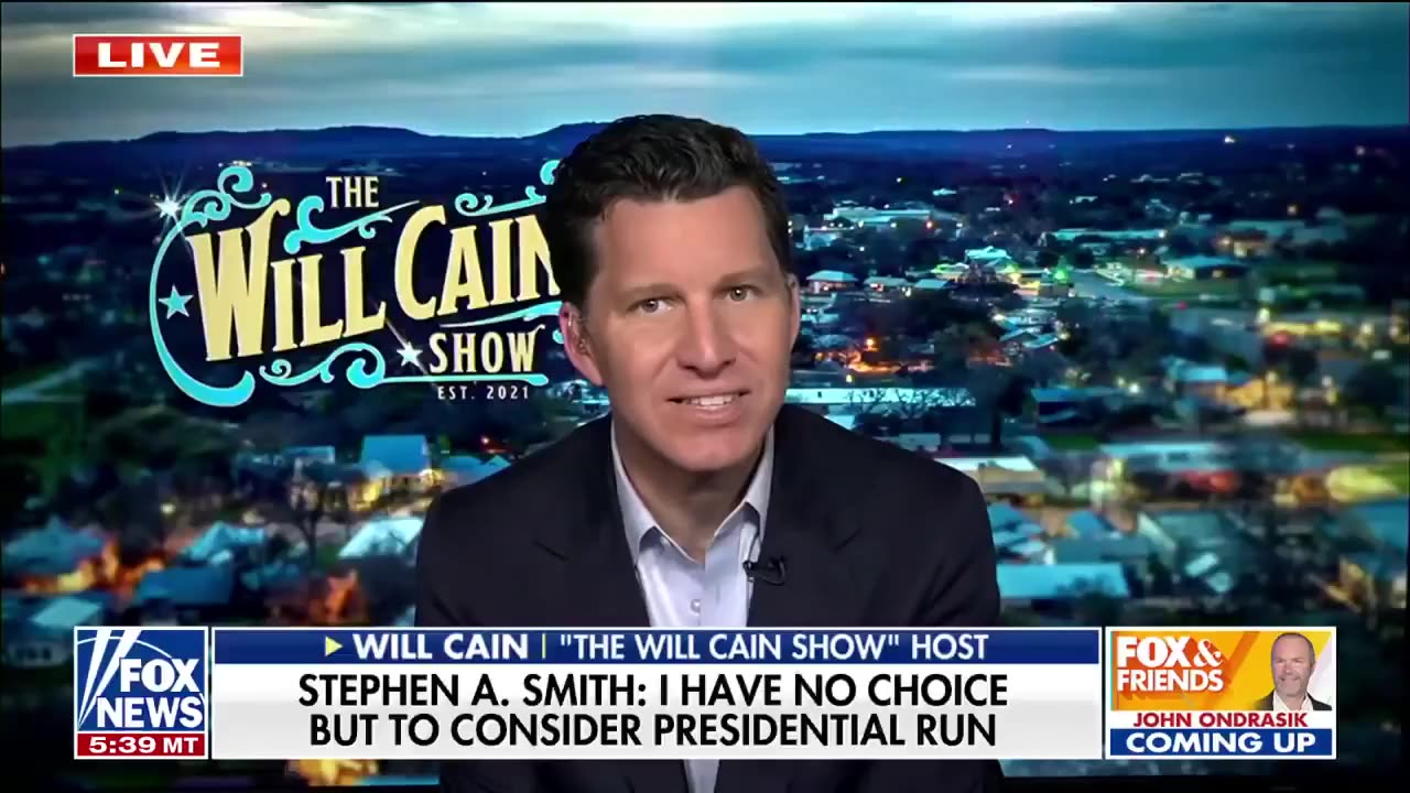 Will Cain calls out Stephen A. Smith for considering a 2028 presidential run