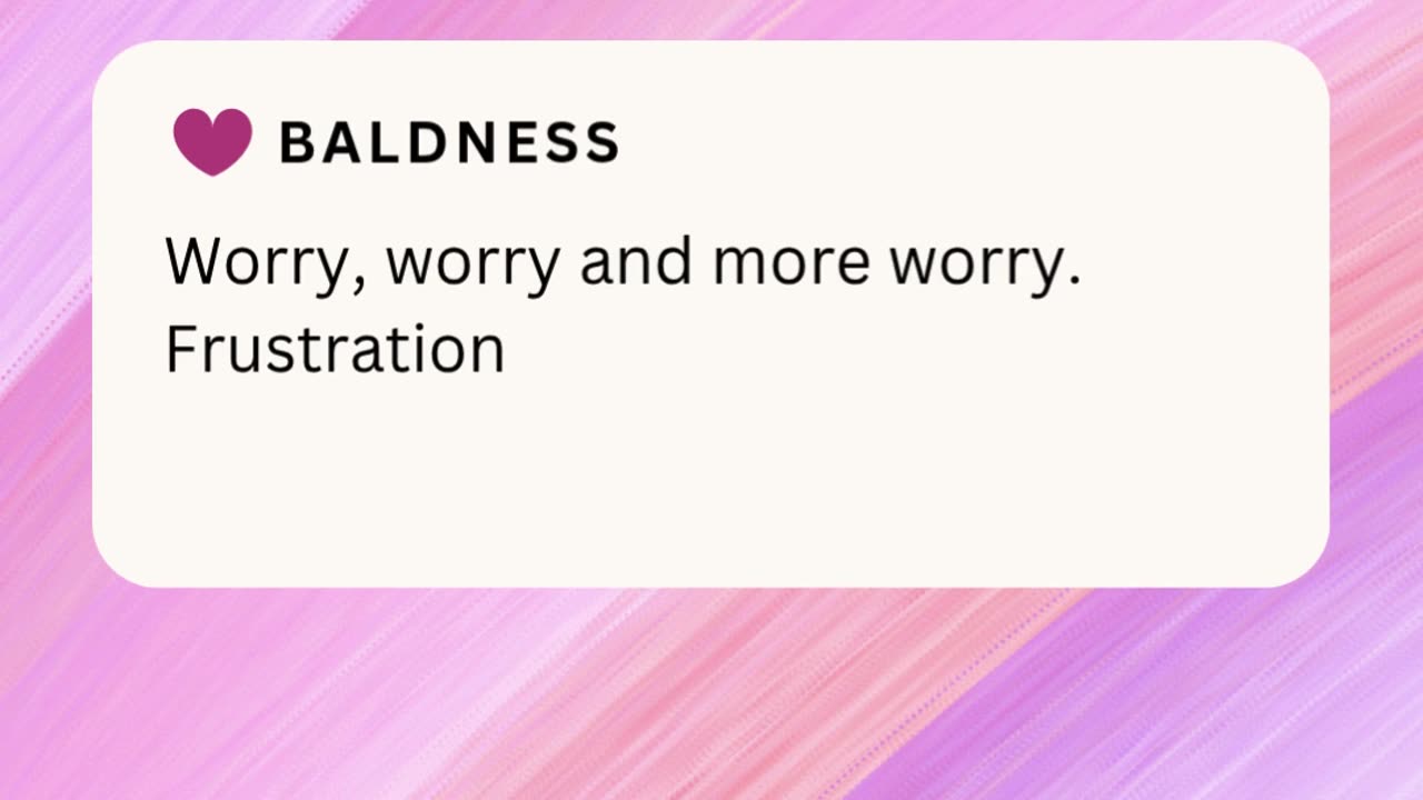 BALDNESS ❤️