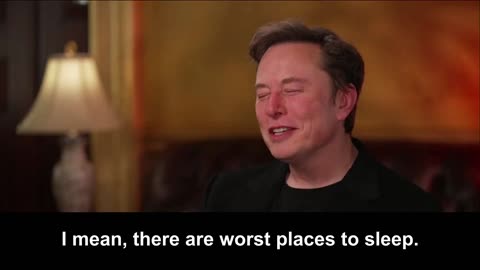 Elon Musk: I Slept on a Couch at the White House to Save Space and Time