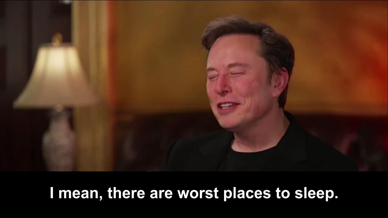 Elon Musk: I Slept on a Couch at the White House to Save Space and Time