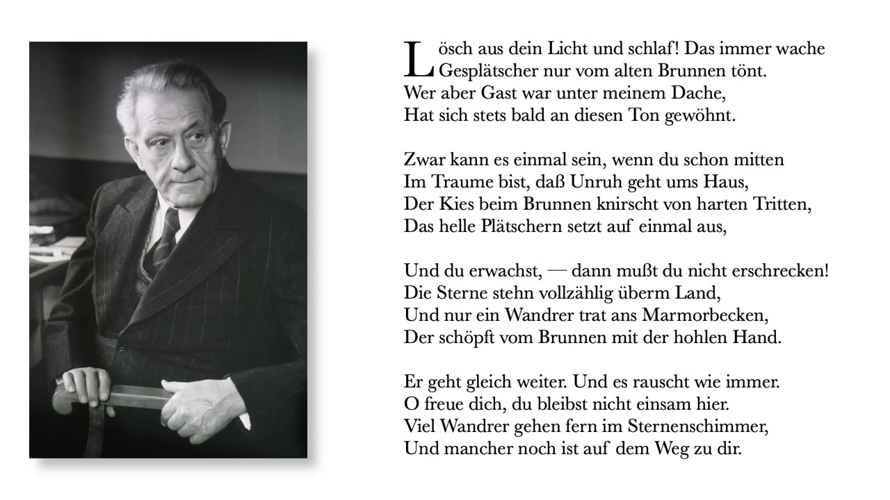 Hans Carossa - Der alte Brunnen