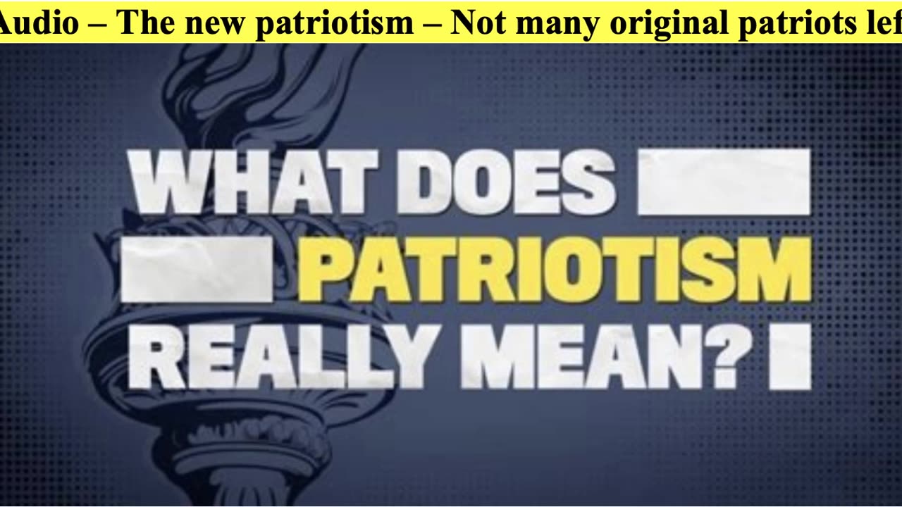 What Does Patriotism Really Mean?