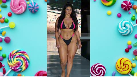 🔥 Curvy Girl Slays the Bikini Catwalk 💃 