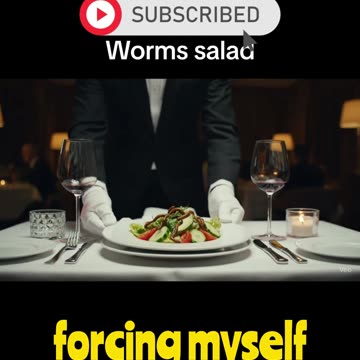 Worm Salad For a Million Dollars? Say No More #worms #salad #money