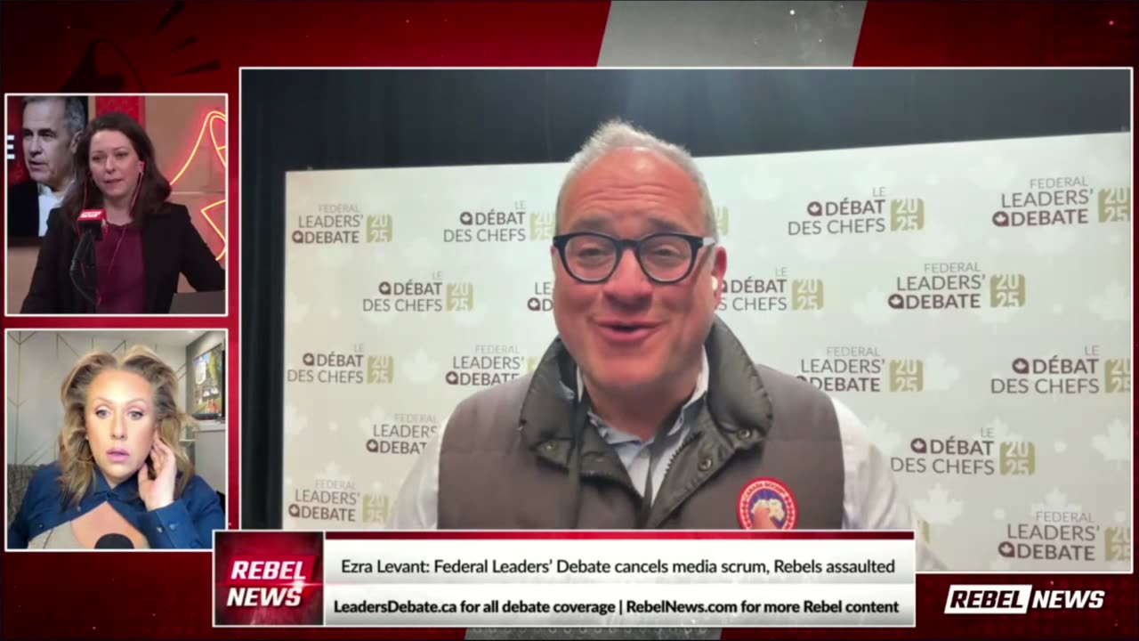 CAUGHT ON CAMERA: Ezra Levant Confronts Media Chaos At Federal Leaders’ Debate