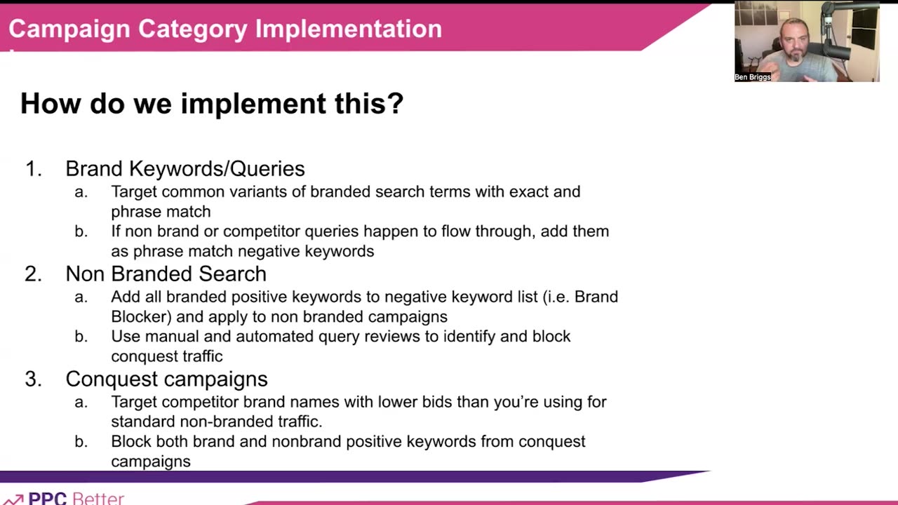 Brand, Non Brand, and Conquest keyword strategies in Google Ads Paid Search