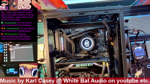 Graphite pad cooling on PC Test Bench installing drivers