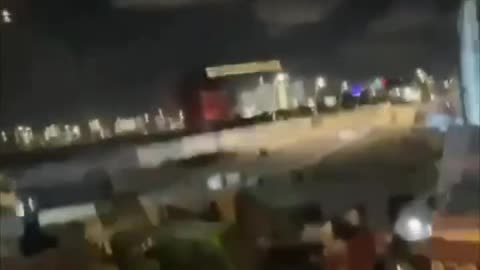 Closeup Foorage of Iranian Ballistics Impacting in Haifa