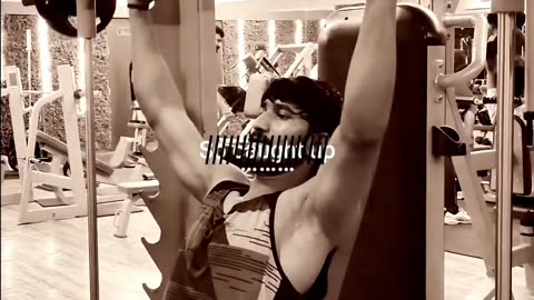 Gym workout leg day and shoulder