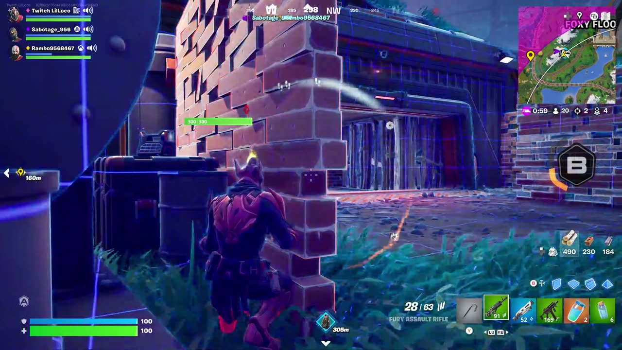 playing fortnite