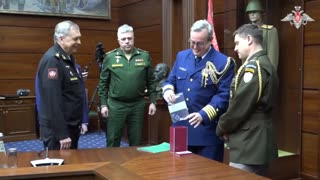 The Russian Military Presents the US Military Attache in Moscow with Microchip Evidence