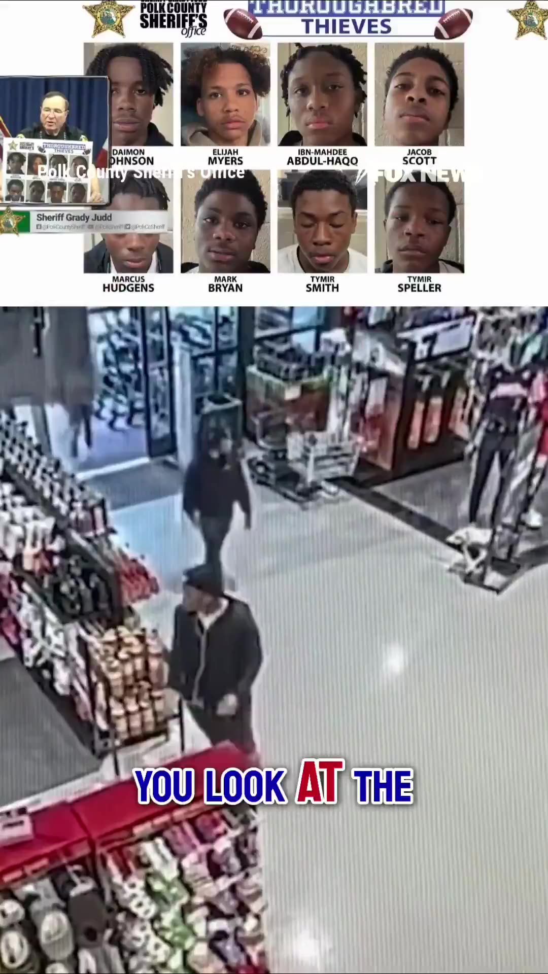 Florida Sheriff Grady Judd slammed a Philadelphia football coach after eight teen players