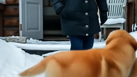 Courageous Puppy Saves Infant from a Raging Snowstorm!
