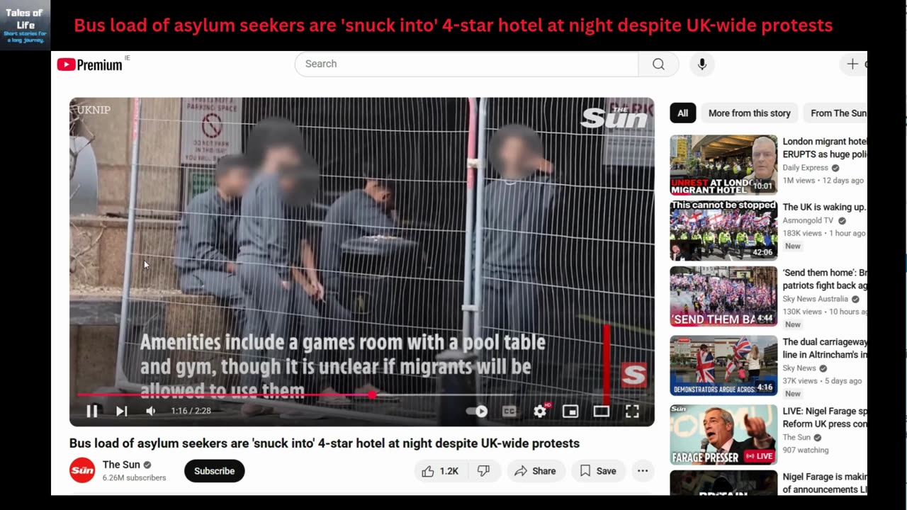 Bus load of asylum seekers snuck into hotel at night, 28 day Protest BAN Canary Wharf Hotel