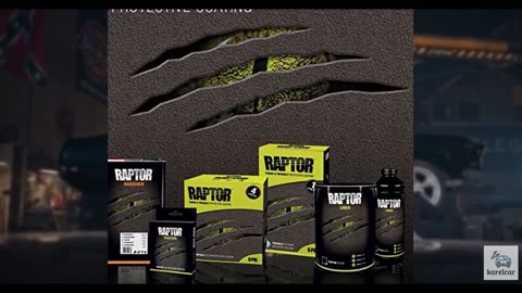Custom Shop U-Pol Raptor Black Urethane Spray-On Truck Bed Liner Kit w/Free Cust