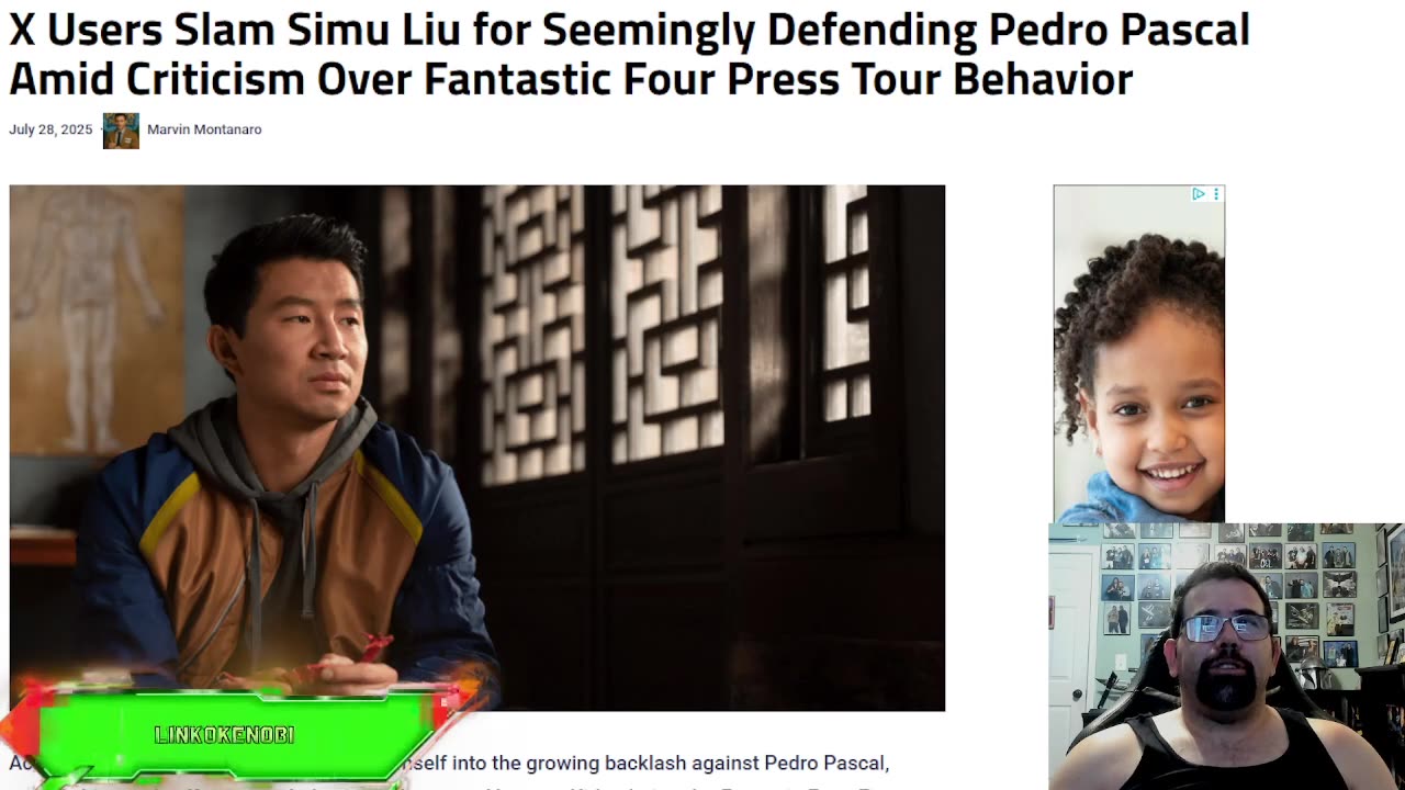 Simu Liu Getting Slammed For Supporting Pedro Pascal During His F4 World Tour Event