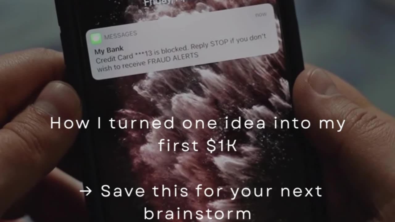 How I Turned One Idea Into My First $1K