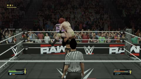 wwe 2k25 163 universe Helen Huntress VS Amber Star