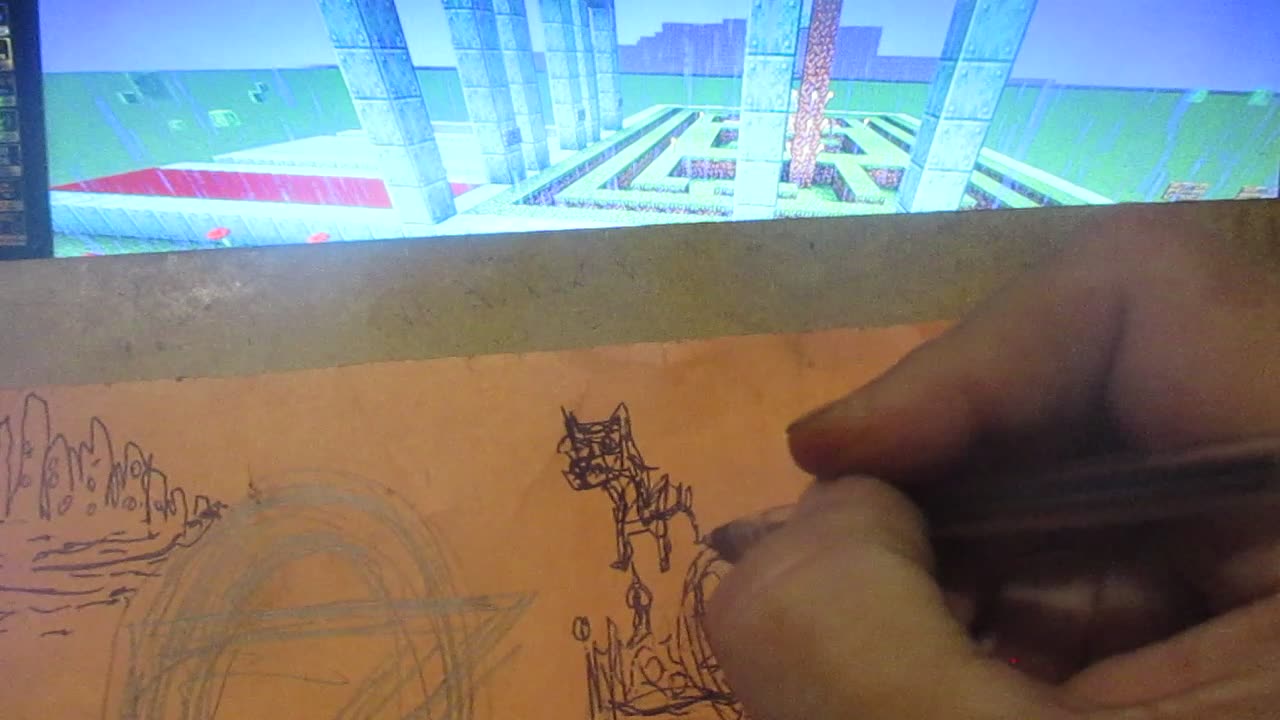 Art, Drawing, Minecraft. Monday, May 19, 2025.