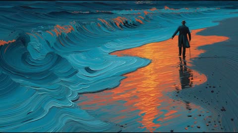 Van Gogh Visual Poems: AI Art Music Video – When Paint Breathes, Colors Dream! Follow & Like