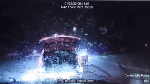 Killer Karen Read: Canton Police Sgt Saraf’s Dashcam Footage From 6:09:57am To 6:11:43am