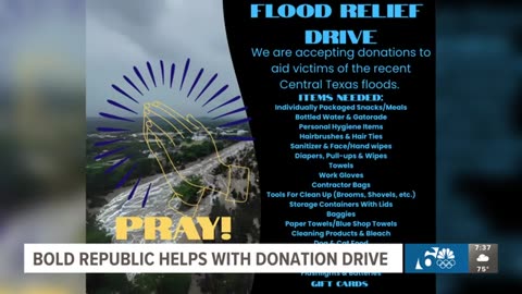 Bold Republic Brewing Co. helping flash flood victims with donation drive | Texas Today on 6+