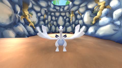 Lugia First Person Mirror POV Post Transformation Pokemon Mystery Dungeon Animation
