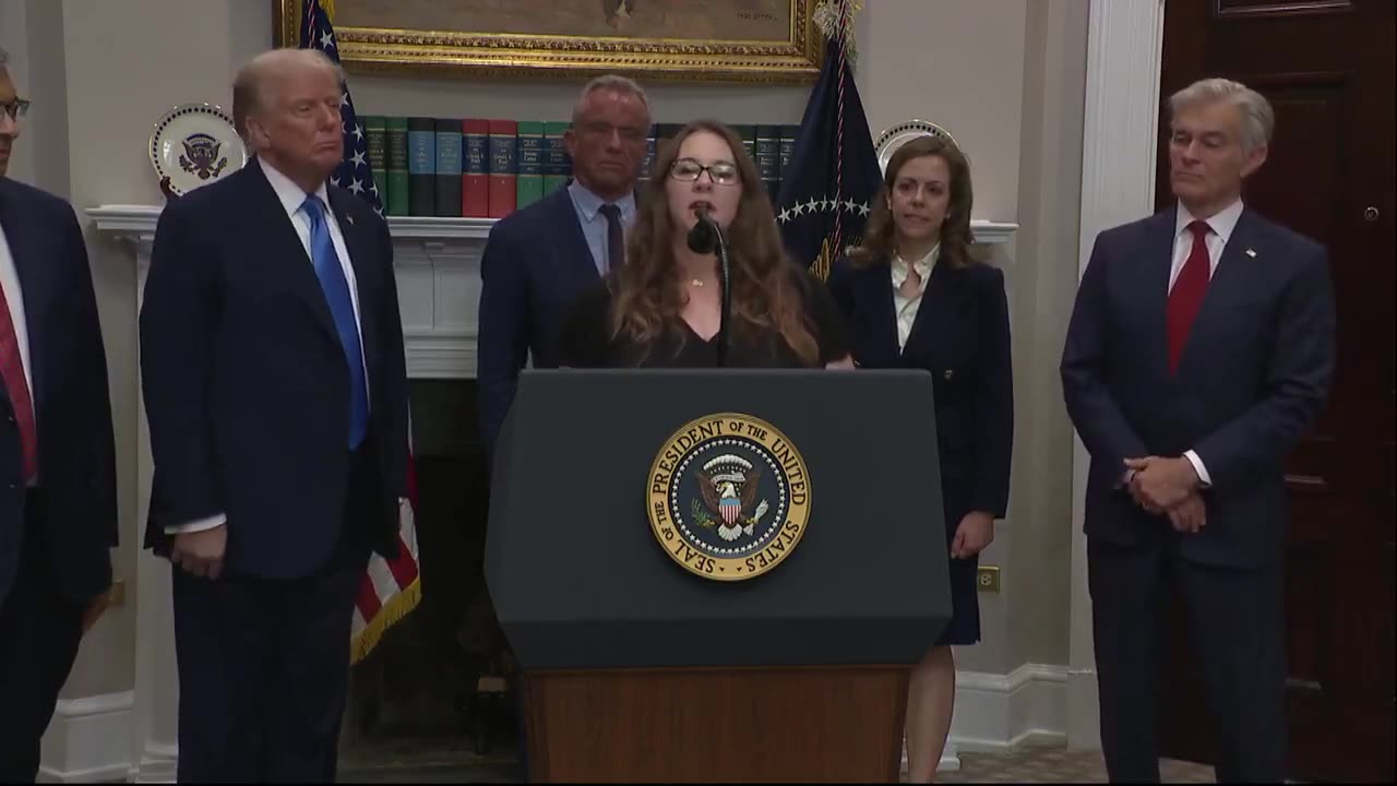 A mother of a child diagnosed with autism speaks at the White House: