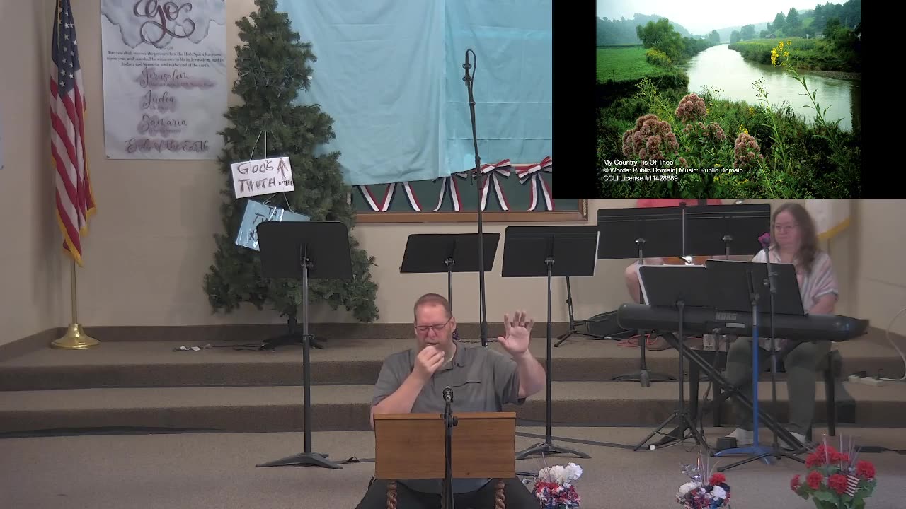 Sunday Service at Moose Creek Baptist Church, North Pole, ak 7/6/2025