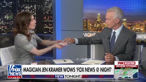 Jen Kramer makes politics disappear with a bit of magic