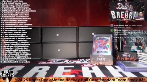 **24-25 Upper Deck Stature Hockey Half Case Random Team Break #3* [September 20, 2025]
