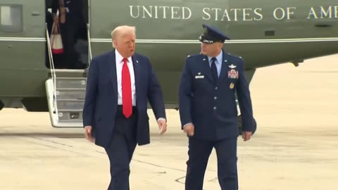 Trump Boards Air Force One to Attend Charlie Kirk Memorial