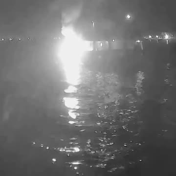 A bomb dropped from a drone doesn’t fall while on fire and full of sparks. Flares do though