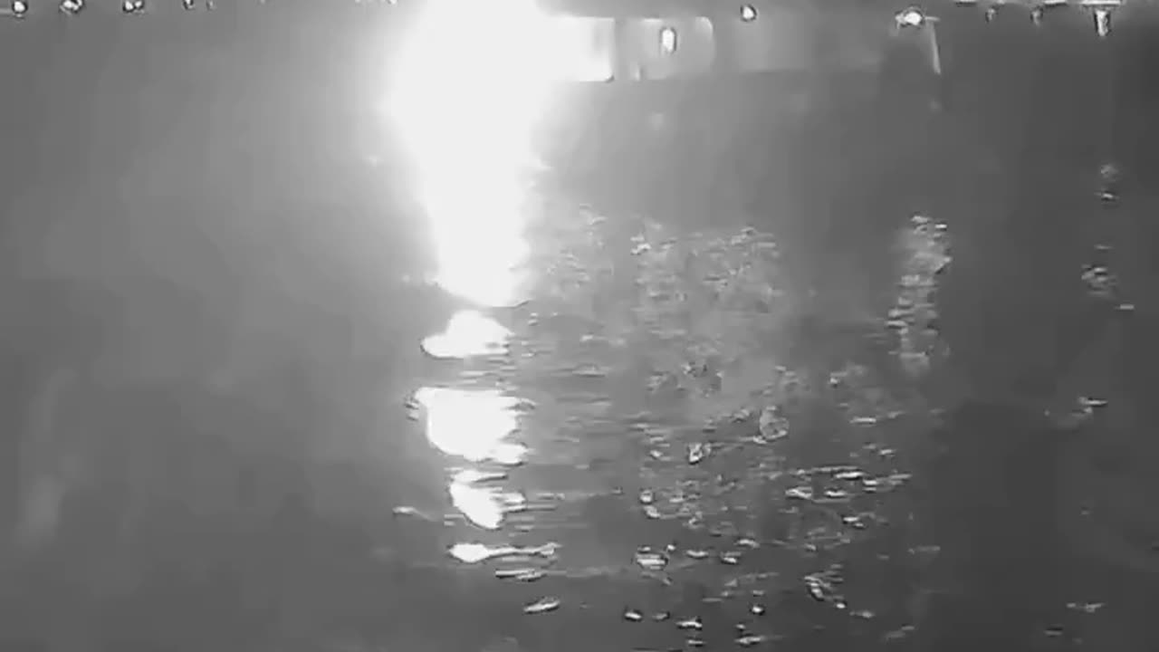 A bomb dropped from a drone doesn’t fall while on fire and full of sparks. Flares do though