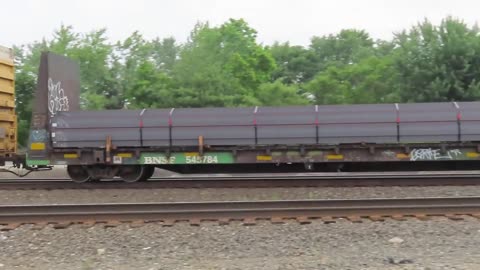 Norfolk Southern Mix freight train with a DPU going through Alliance, Ohio