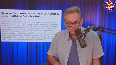 Shocking REAL REASON Canada and Big Pharma Wants To Kill All These Ostriches! - The Jimmy Dore Show