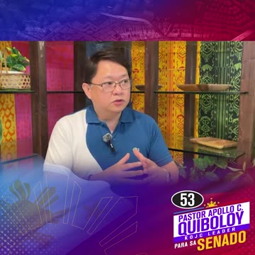 Malaking tulong si Pastor Apollo Quiboloy na umunlad ang Pilipinas.—Doc. Richard “Marites” Mata