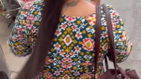"Touching & Playing with Long Hair in Public – Street Moments!"