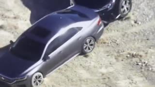 Las Vegas authorities have released aerial footage of their new "Grappler" tool in action.