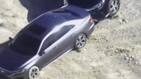 Las Vegas authorities have released aerial footage of their new "Grappler" tool in action.